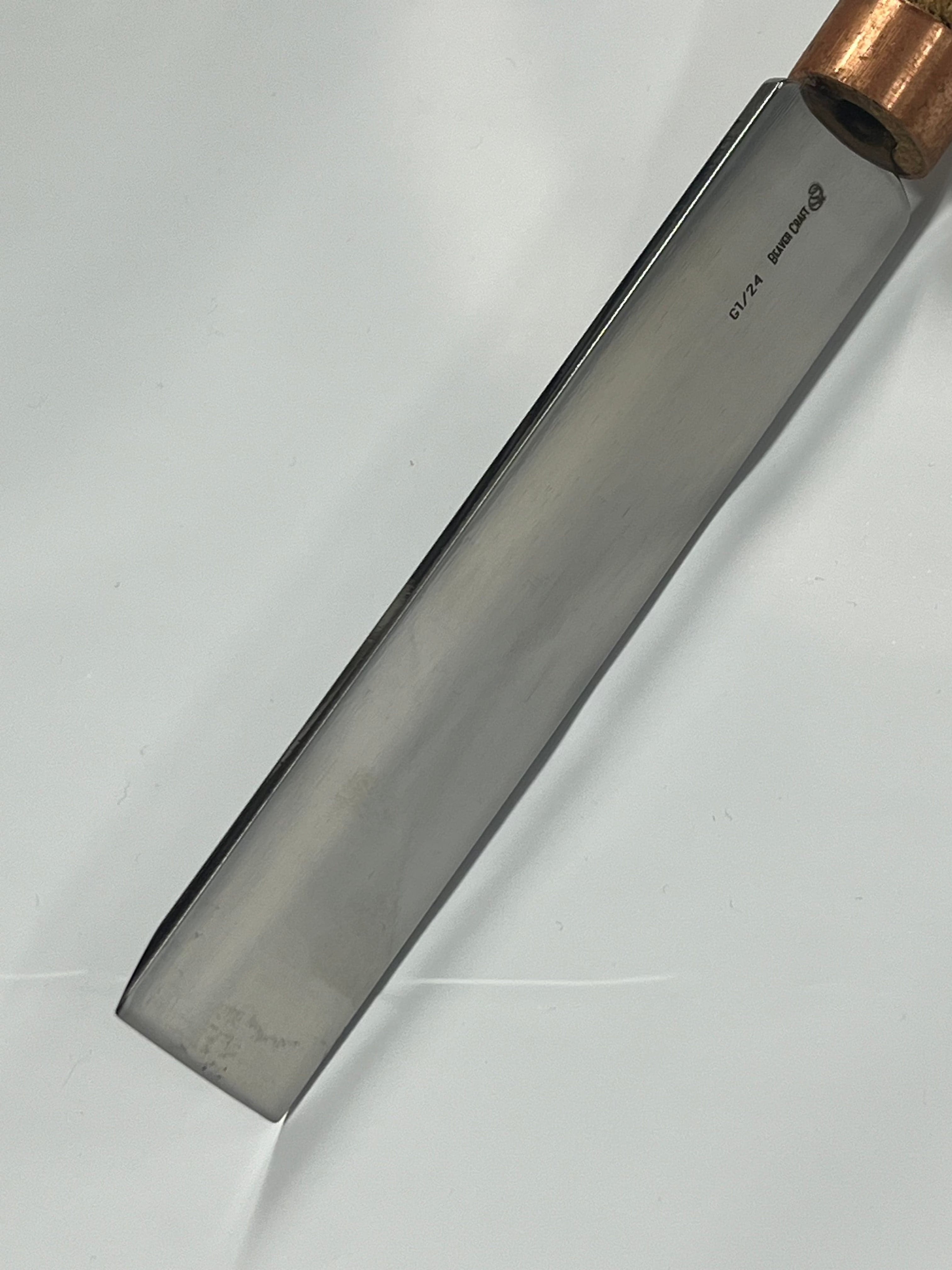 Wood carving iron 130x24mm straight flat chisel
