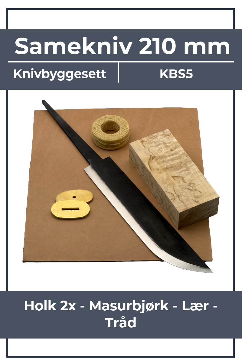 Knivbyggesett KBS5 - 210mm Samekniv Leuku