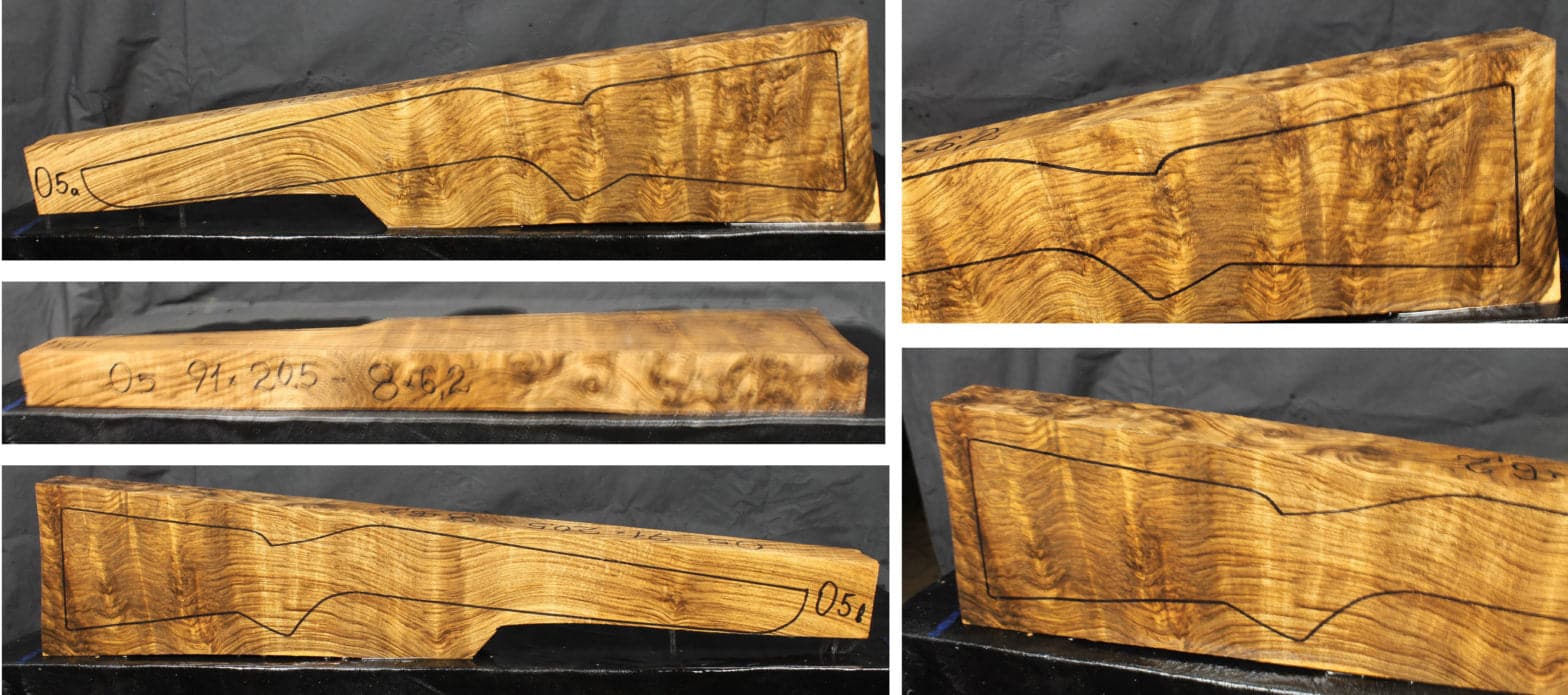 Rifle Stock Blank Turkish Walnut Grade 3 O5