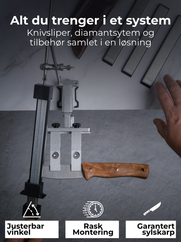 SwiftEdge Cross: Knife sharpening system with adjustable angle and diamond edge