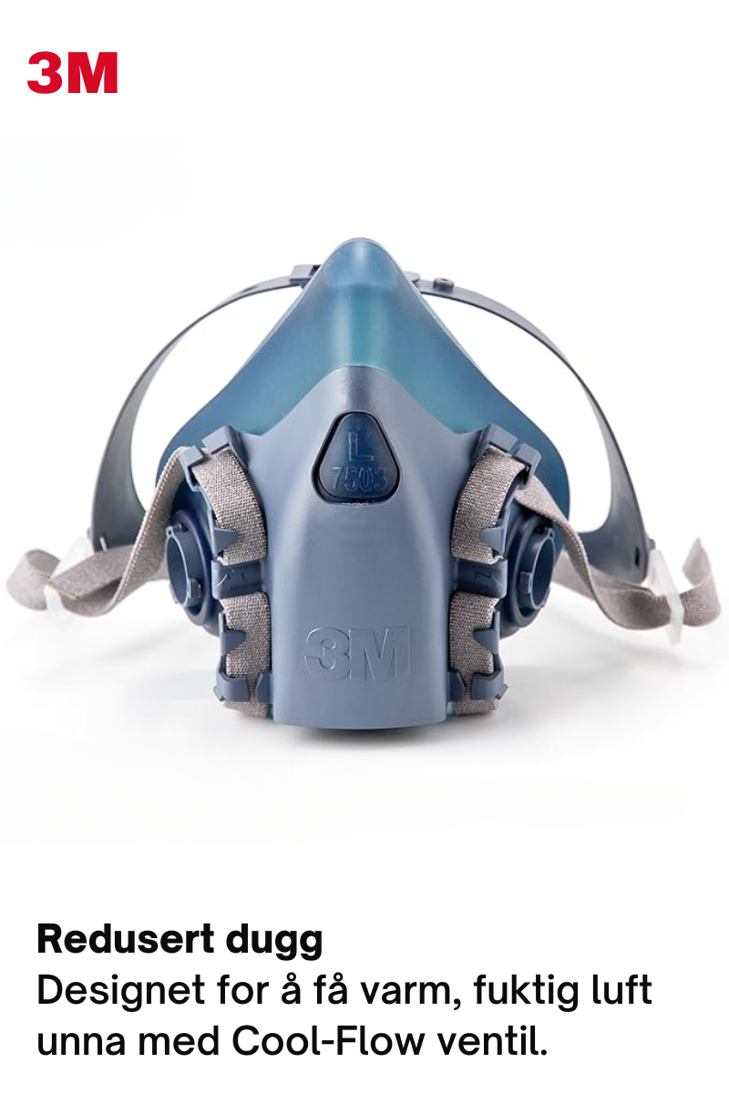 Dust/vapour/gas mask - Half mask 3M™ 7500