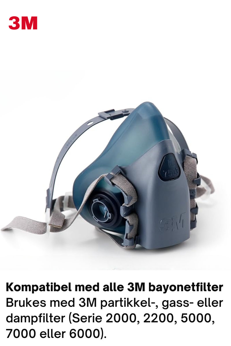 Dust/vapour/gas mask - Half mask 3M™ 7500