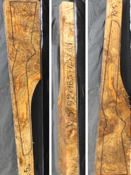 Rifle Stock Blank Turkish Walnut Grade 5 R5