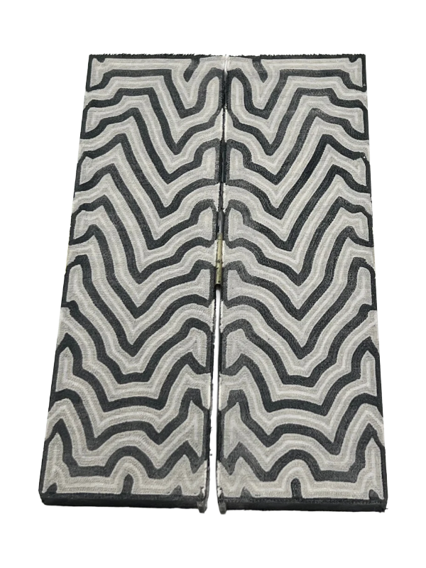 Micarta Damascus (set of 2 sheets)