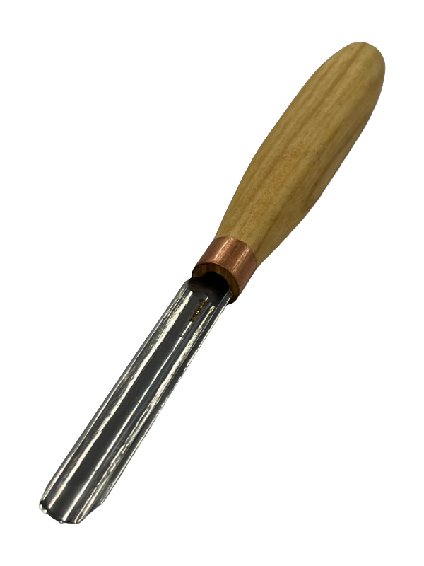 Wood carving iron 80x10mm straight rounded chisel K9/10