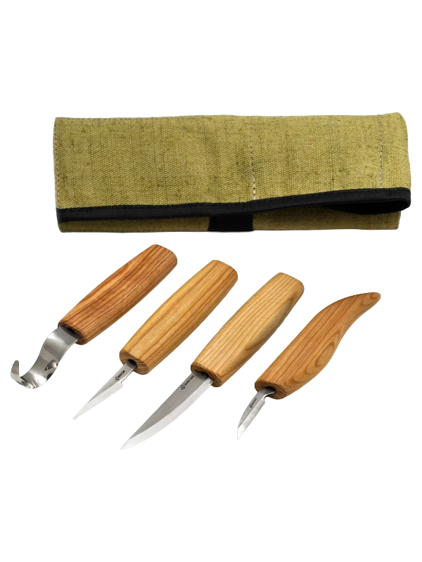 Wood carving iron set S09 canvas with 4 irons
