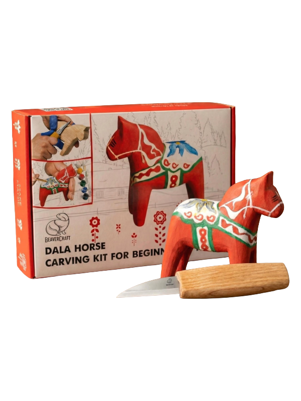 Wood carving set DIY02 Horse