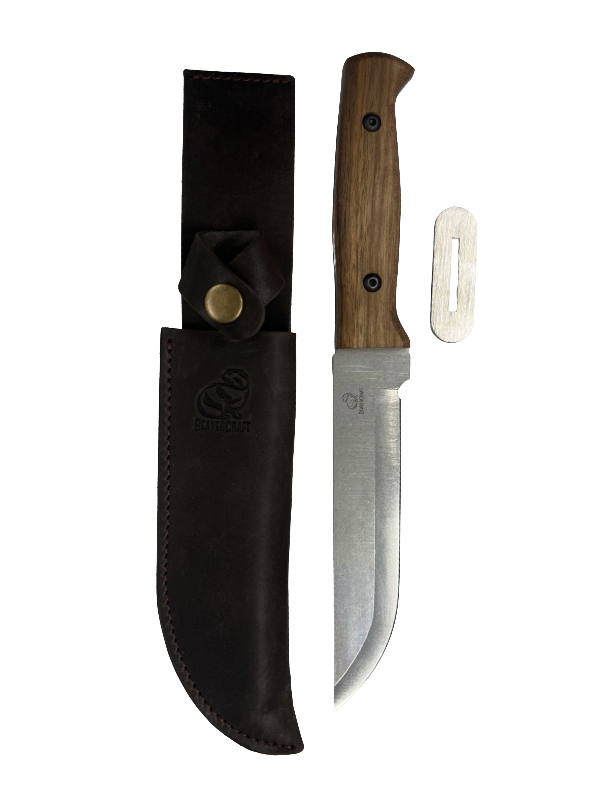 Ukrainian Bowie Tactical TLK1 Knife with leather sheath