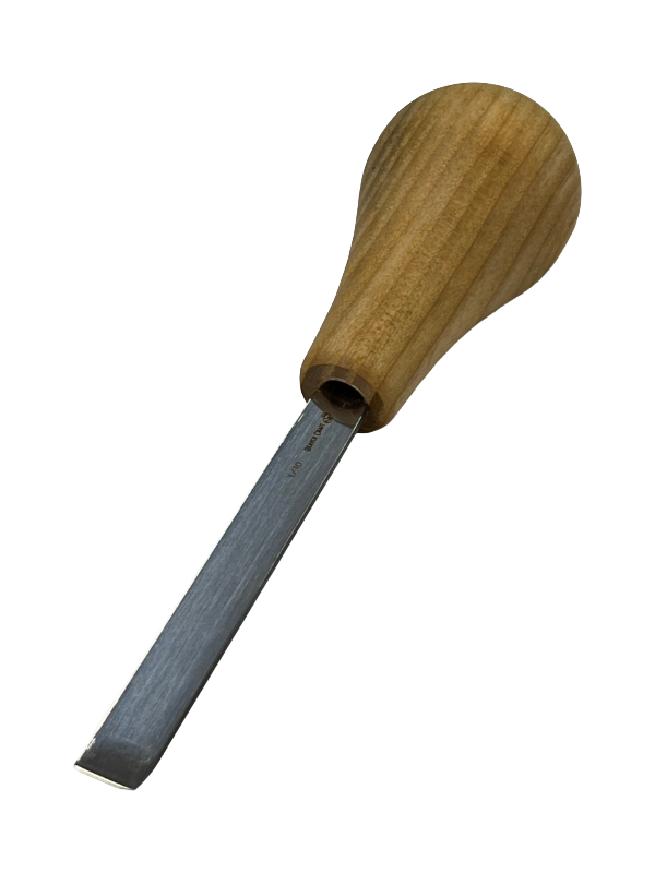 Wood carving iron 75x10mm straight flat chisel P1/10 w/ball handle
