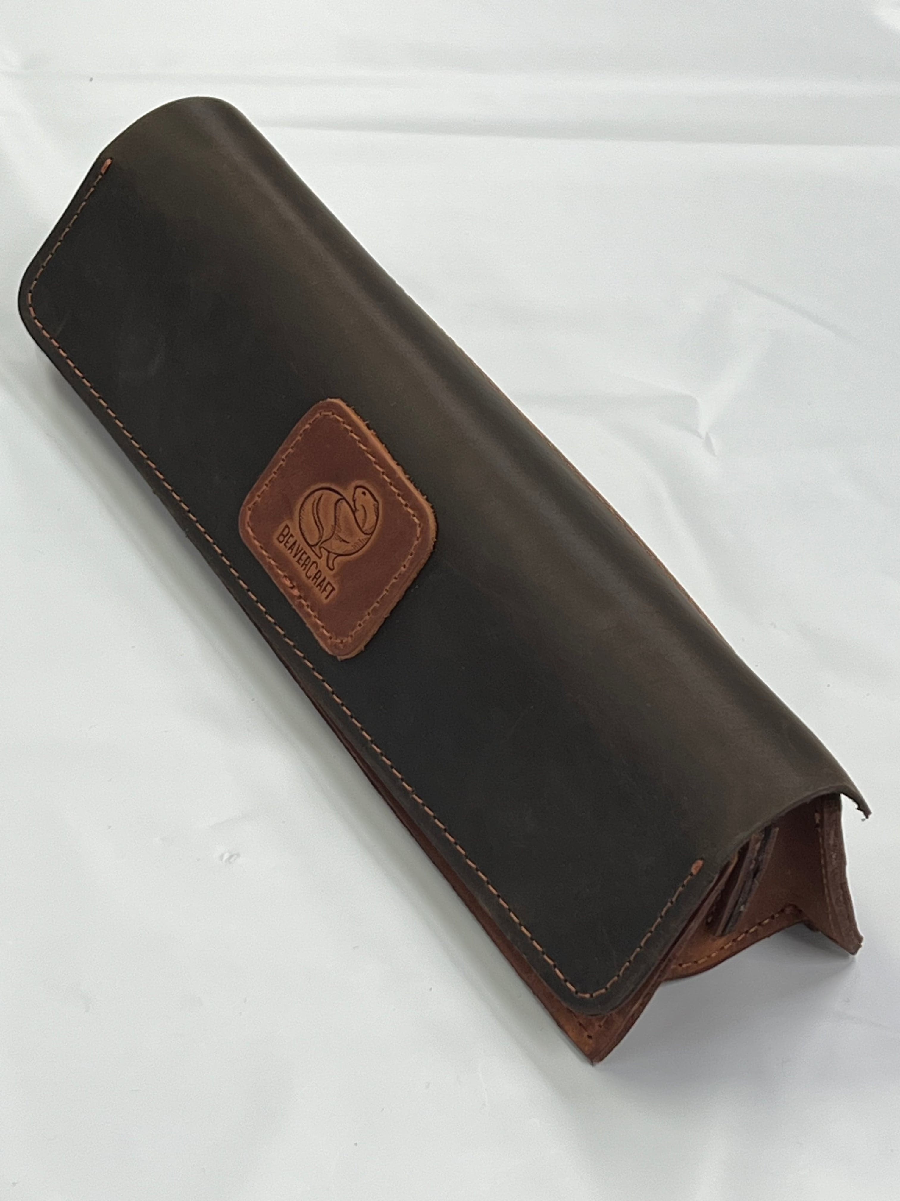 Wood carving set in leather S01X Beaver Craft