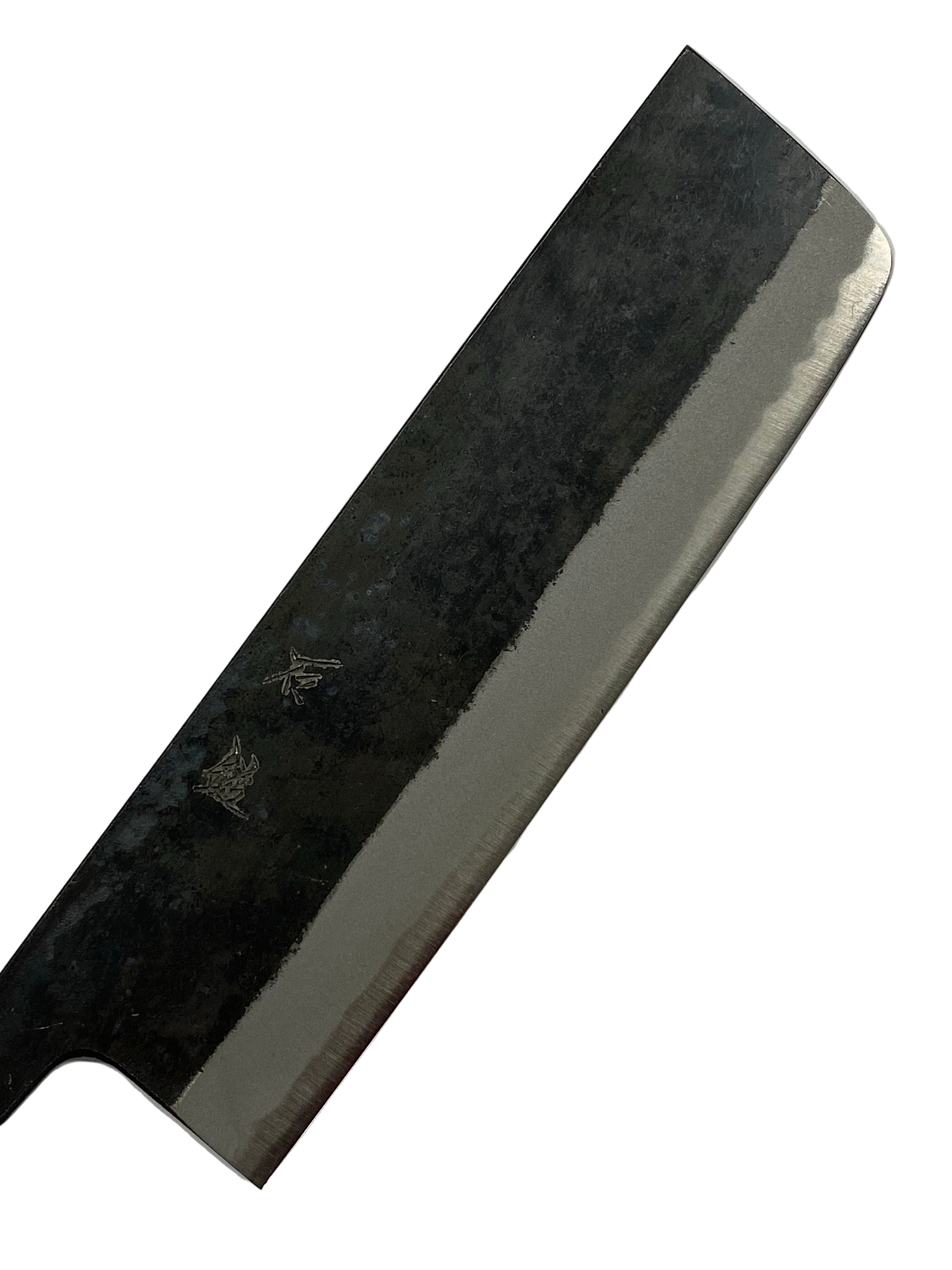 Nakiri 180 Blue 2 Japanese hand-forged knife blade