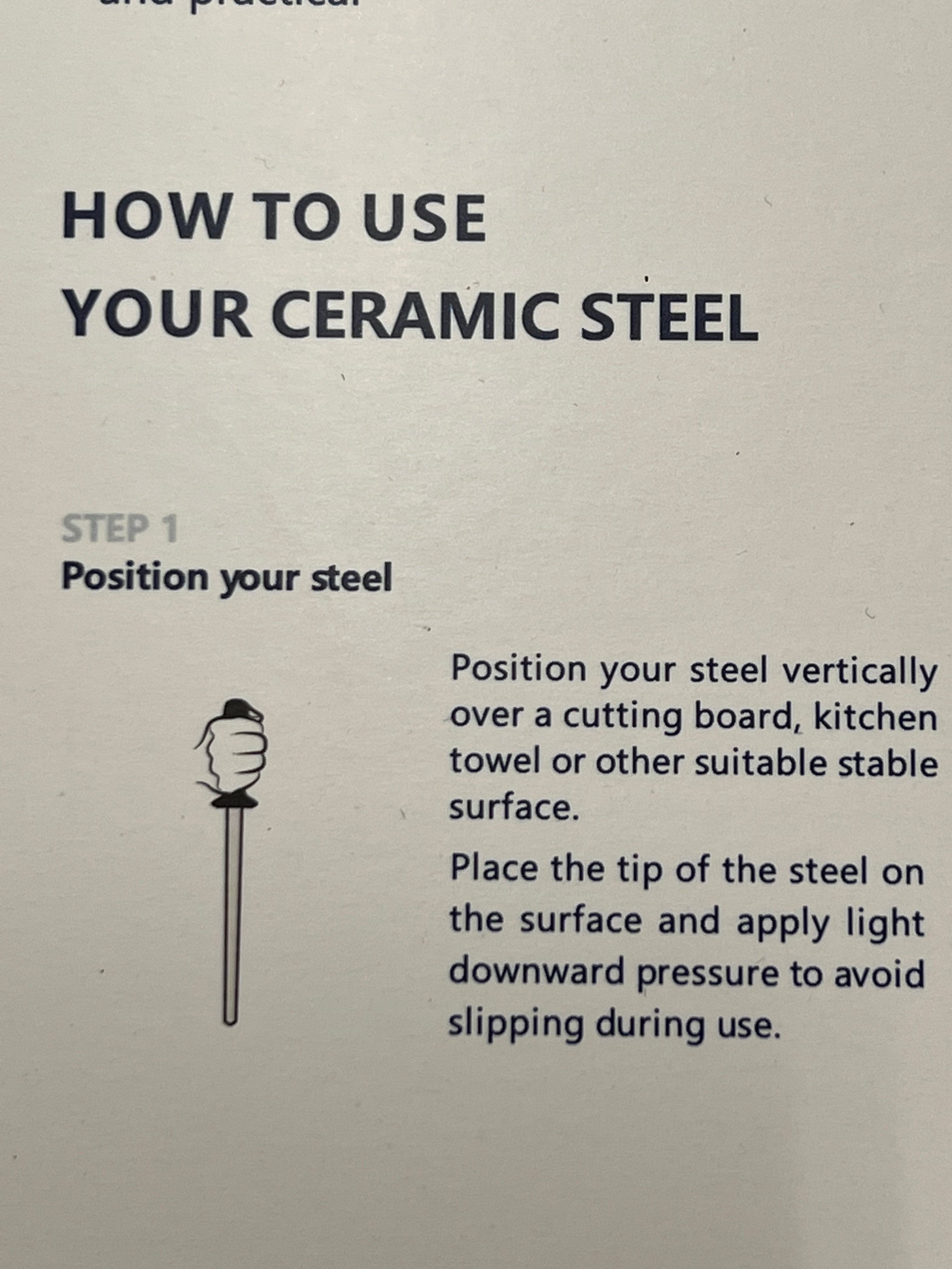 Grinding steel Ceramic 10" RR002