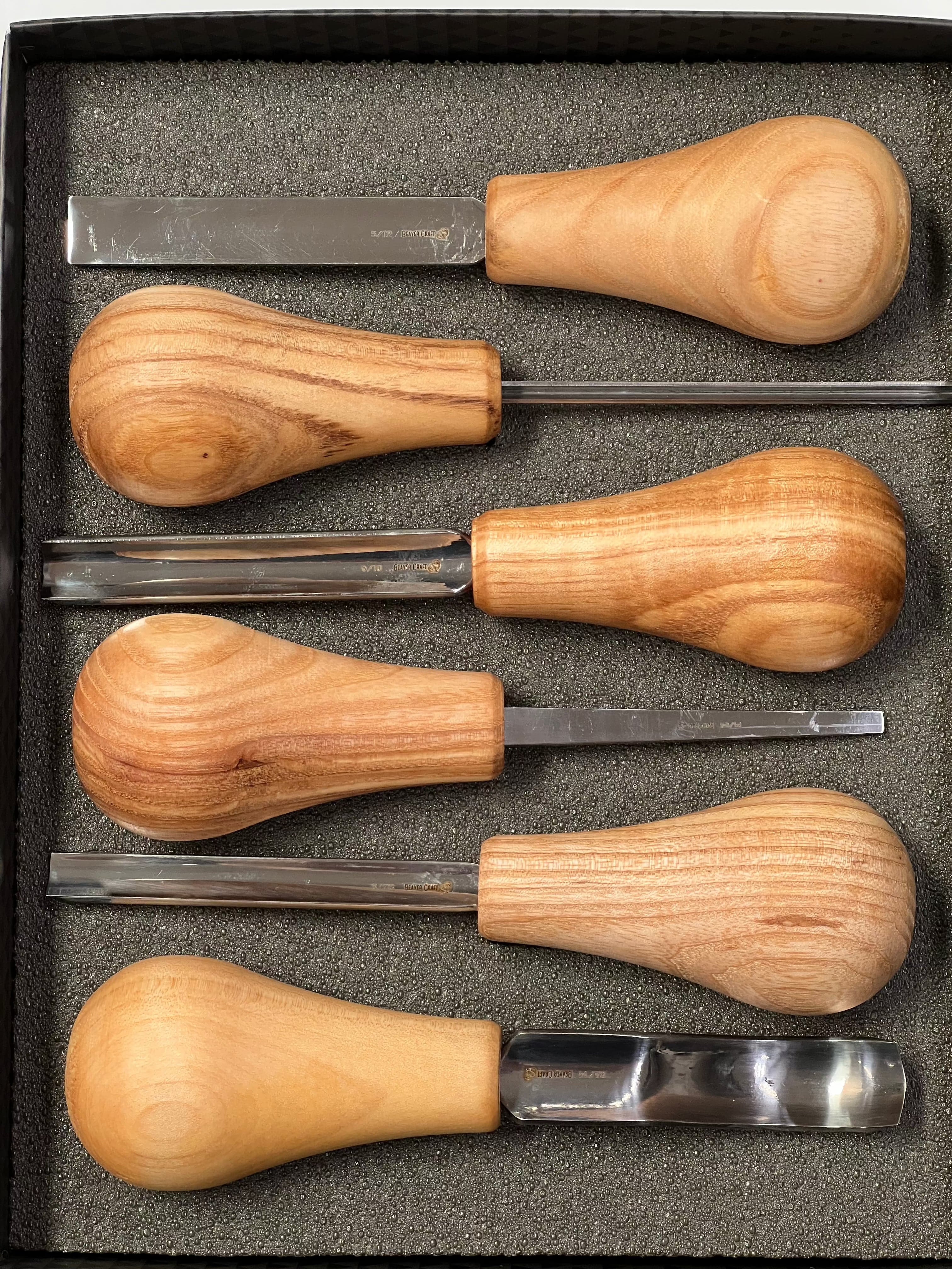 Wood carving iron set SC05 from Beaver Craft 6 iron