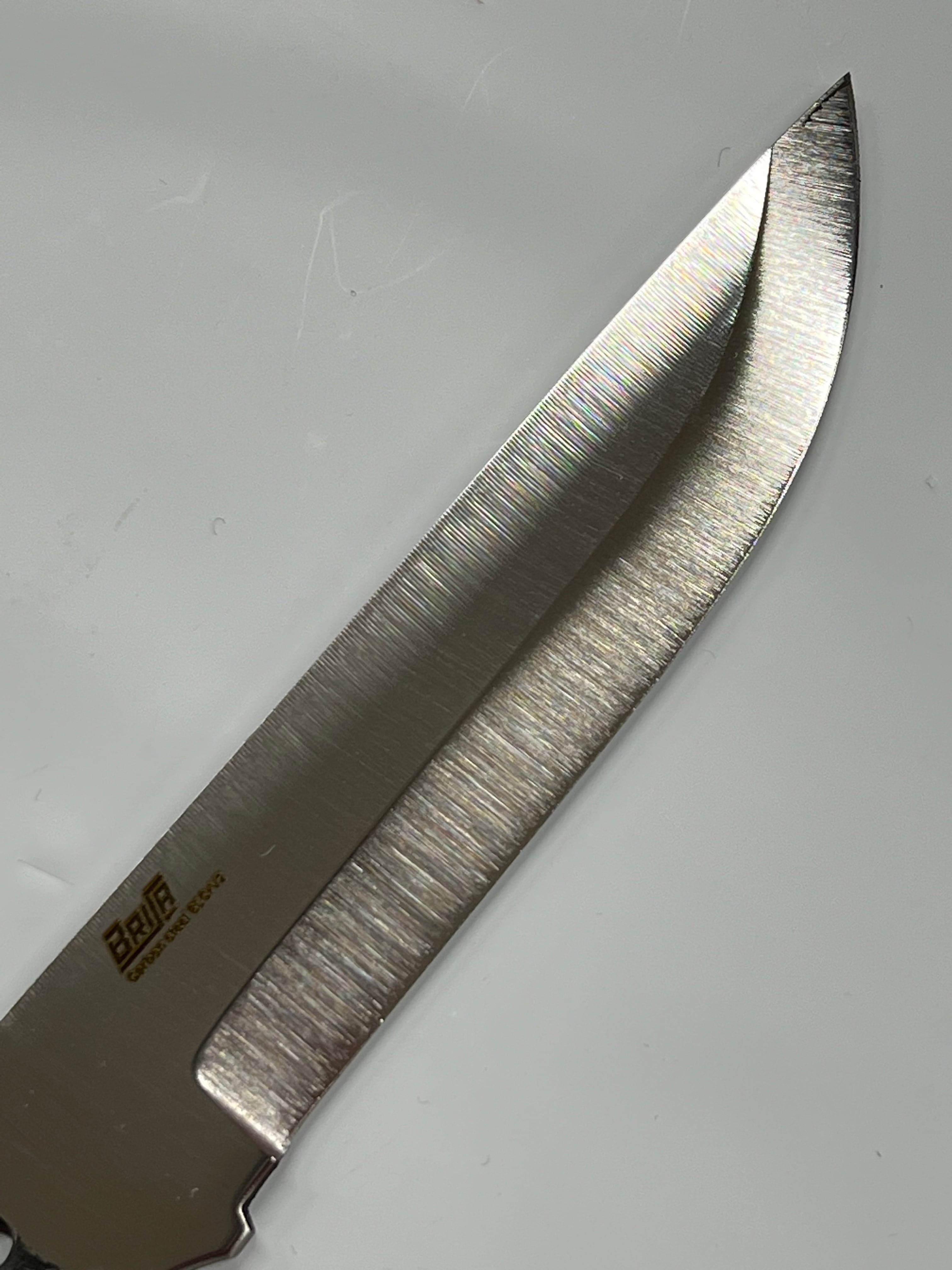 Brisa Trooper 115 Scandi 80Crv2 Carbon steel blade