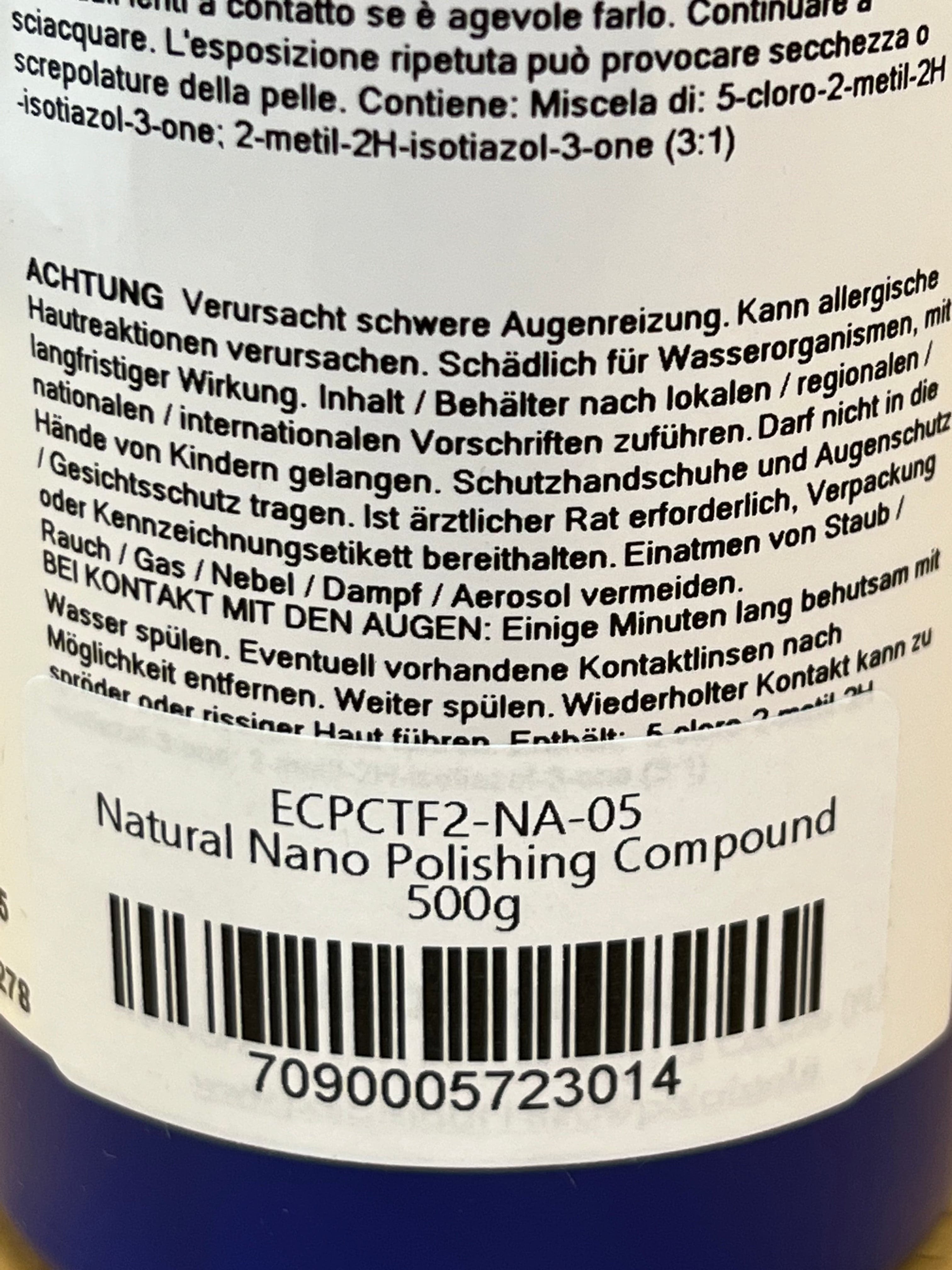 Polish for epoxy, varnish and plastic