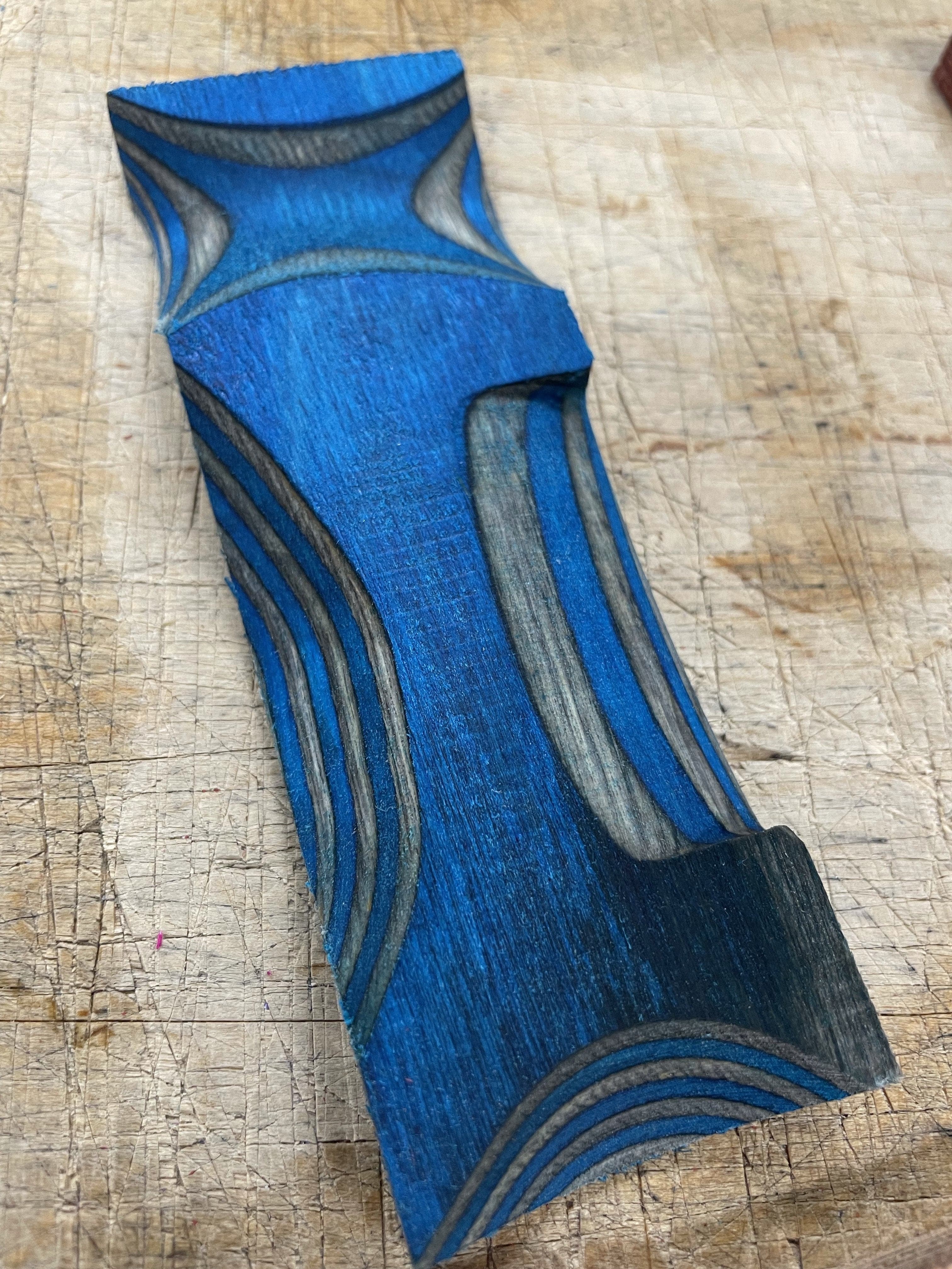 Lawood Plate - Laminated and colored shank blank