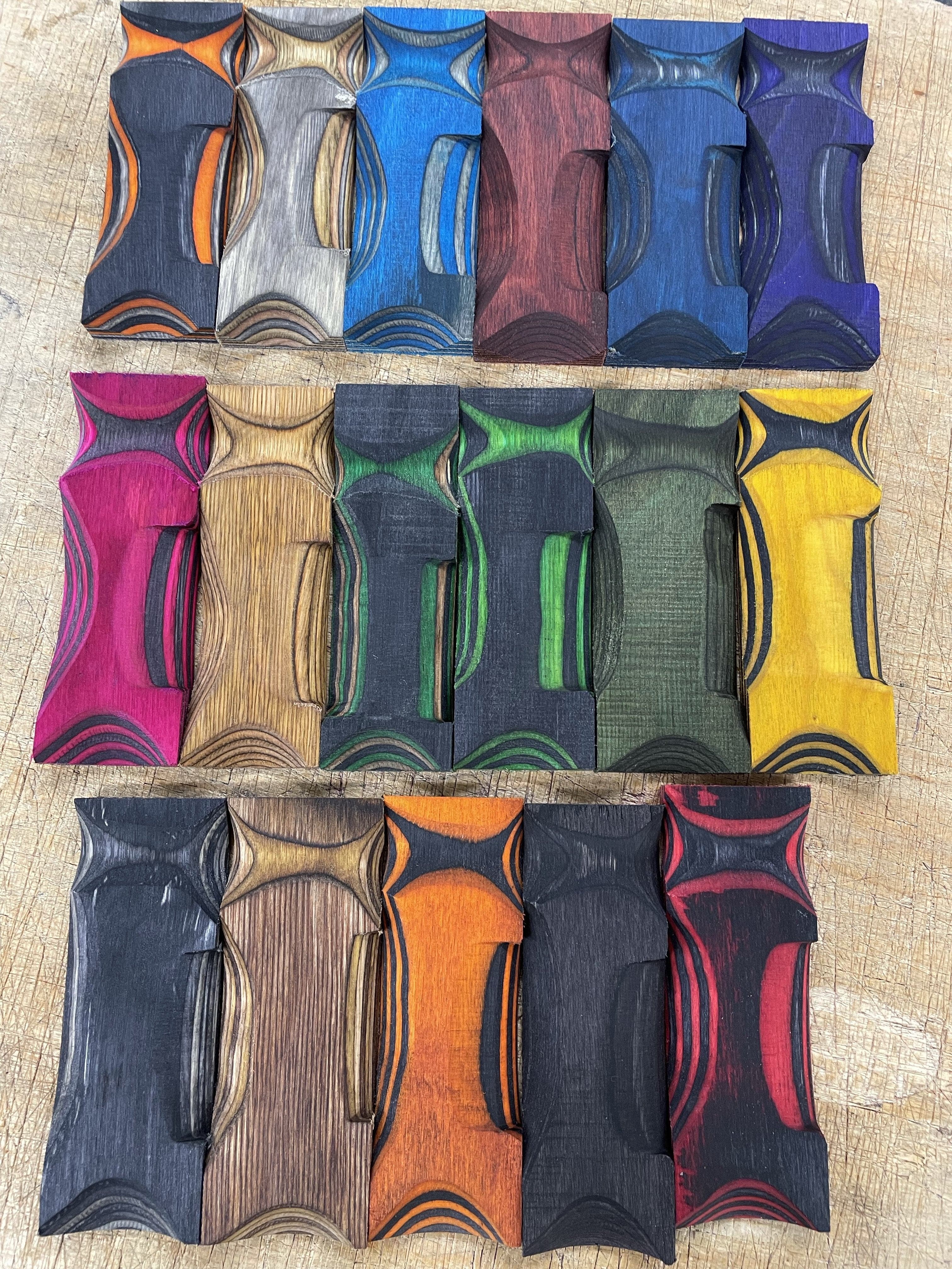 Lawood Plate - Laminated and colored shank blank